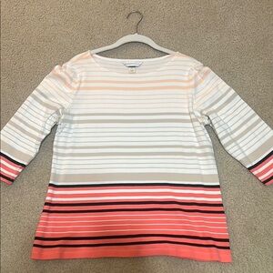 Christopher & Banks Striped Long Sleeve Top